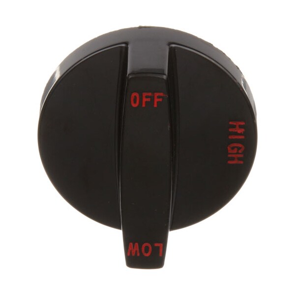 Knob 2-1/2 D, Off-High-Low